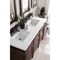 James Martin Vanities Brittany 60in Double Vanity, Burnished Mahogany w/ 3 CM White Zeus Quartz Top 650-V60D-BNM-3WZ - alternate 2